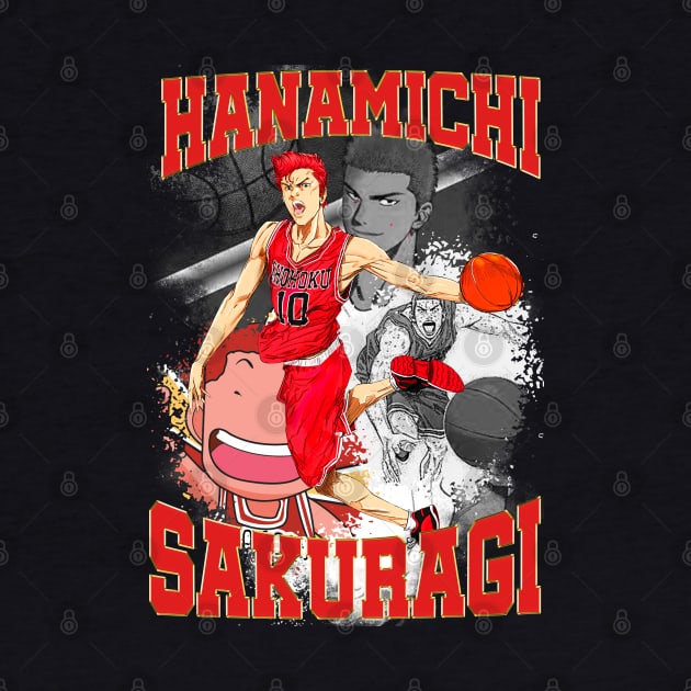 hanamichi anime basketball fanart by Planet of Tees